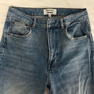 Reformation size 29 high waisted blue jeans
